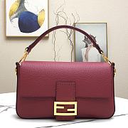 Fendi 3 Baguette Bag Wine Red 33cm  - 1