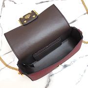 Fendi 3 Baguette Bag Wine Red 19cm - 6