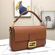 Fendi 3 Baguette Bag Brown 26cm  - 5