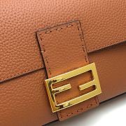 Fendi 3 Baguette Bag Brown 26cm  - 3