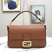 Fendi 3 Baguette Bag Brown 26cm  - 1