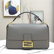 Fendi 3 Baguette Bag Grey 33cm - 1