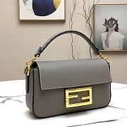 Fendi 3 Baguette Bag Grey 19cm - 3