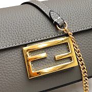 Fendi 3 Baguette Bag Grey 19cm - 2