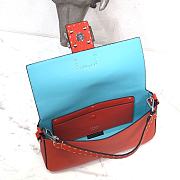 Fendi 3 Baguette Bag Red 26cm  - 2