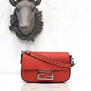 Fendi 3 Baguette Bag Red 19cm  - 4