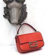 Fendi 3 Baguette Bag Red 19cm  - 2