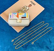 Fendi Nano Baguette Charm Beige Canvas Charm 7AR844AB08F1AQK - 1