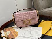 Fendi Baguette Camellia Nappa Leather Bag  - 1
