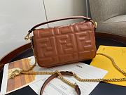 Fendi Baguette Light Brown Nappa Leather Bag  - 4