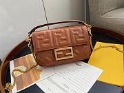 Fendi Baguette Light Brown Nappa Leather Bag  - 1