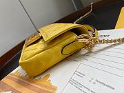 Fendi Baguette Yellow Nappa Leather Bag   - 6
