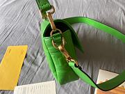 Fendi Baguette Green Nappa Leather Bag   - 6