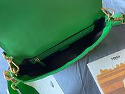 Fendi Baguette Green Nappa Leather Bag   - 3