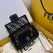 Fendi Baguette Small Bag 8BS600 Clear Black  - 3