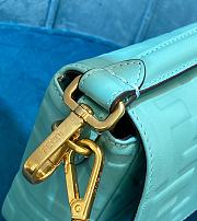 Fendi Baguette Blue Nappa Leather Bag   - 3