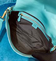 Fendi Baguette Blue Nappa Leather Bag   - 2