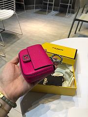 Fendi Nano Baguette Charm Pink - 5