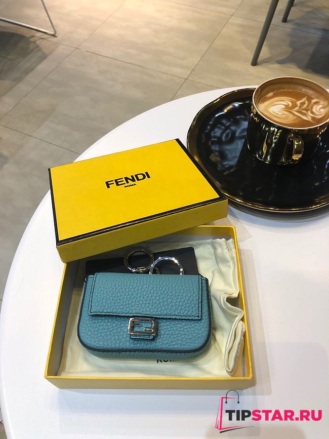 Fendi Nano Baguette Charm Blue - 1