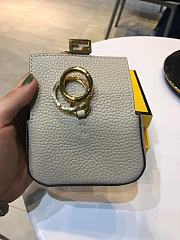 Fendi Nano Baguette Charm Grey  - 4