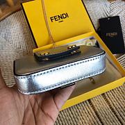 Fendi Women Nano Baguette Charm Fabric Charm Silver  - 5