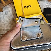 Fendi Women Nano Baguette Charm Fabric Charm Silver  - 4