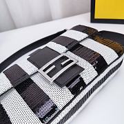 Fendi Medium Baguette Bag Pequin Striped Python 2019  - 2