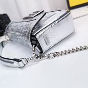 Fendi Baguette Small Bag 8BS600 Clear Silver  - 6