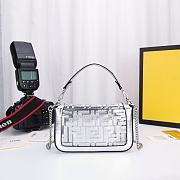 Fendi Baguette Small Bag 8BS600 Clear Silver  - 5