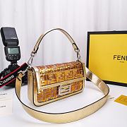 Fendi Baguette Medium Bag 8BS600 Clear Gold  - 6