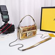 Fendi Baguette Small Bag 8BS600 Clear Gold  - 6