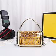 Fendi Baguette Small Bag 8BS600 Clear Gold  - 5