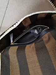 Fendi Baguette Brown Fabric Bag 8BR600 26cm - 3
