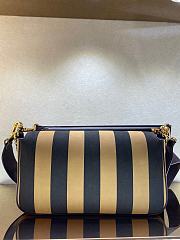 Fendi Medium Baguette Bag Pequin Striped Python 2019 26cm - 6