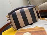 Fendi Medium Baguette Bag Pequin Striped Python 2019 19cm - 4