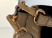 Fendi Patent Leather And Sheepskin Baguette Bag 8BR600 White 34cm  - 5