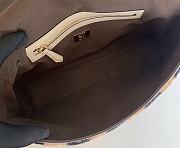 Fendi Patent Leather And Sheepskin Baguette Bag 8BR600 White 34cm  - 3