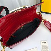 Fendi Baguette Red Crocodile Leather Bag 8BS017A9XKF1991  - 3