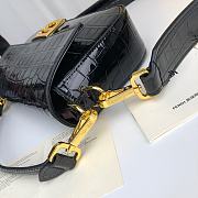 Fendi Baguette Black Crocodile Leather Bag  - 3