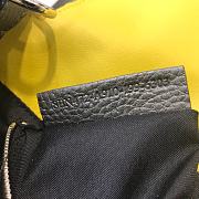 Fendi Baguette Belt Bag in Blue Romano Leather  - 4