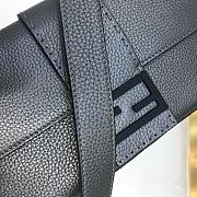 Fendi Baguette Belt Bag in Blue Romano Leather  - 3