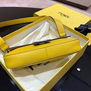 Fendi Baguette Yellow Leather Bag 7VA472SFRF0M8A  - 6