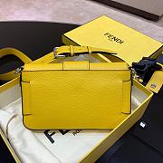 Fendi Baguette Yellow Leather Bag 7VA472SFRF0M8A  - 5