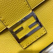 Fendi Baguette Yellow Leather Bag 7VA472SFRF0M8A  - 2