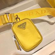 Prada Nylon Cross-Body Bag in Yellow 2VD034  - 5