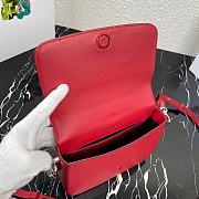Prada Nylon and Leather Identity Shoulder Bag 1BD263 Red - 2