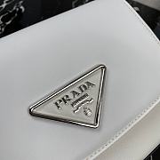 Prada Nylon and Leather Identity Shoulder Bag 1BD263 White - 2