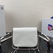 Prada Nylon and Leather Identity Shoulder Bag 1BD263 White - 6