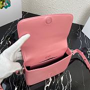 Prada Nylon and Leather Identity Shoulder Bag 1BD263 Pink  - 2