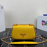 Prada Sidonie Leather Shoulder Bag 1BD275 Yellow  - 1